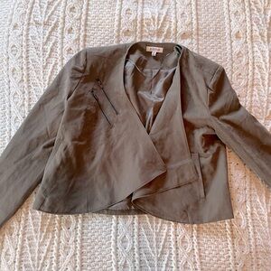 Suede Moto Jacket